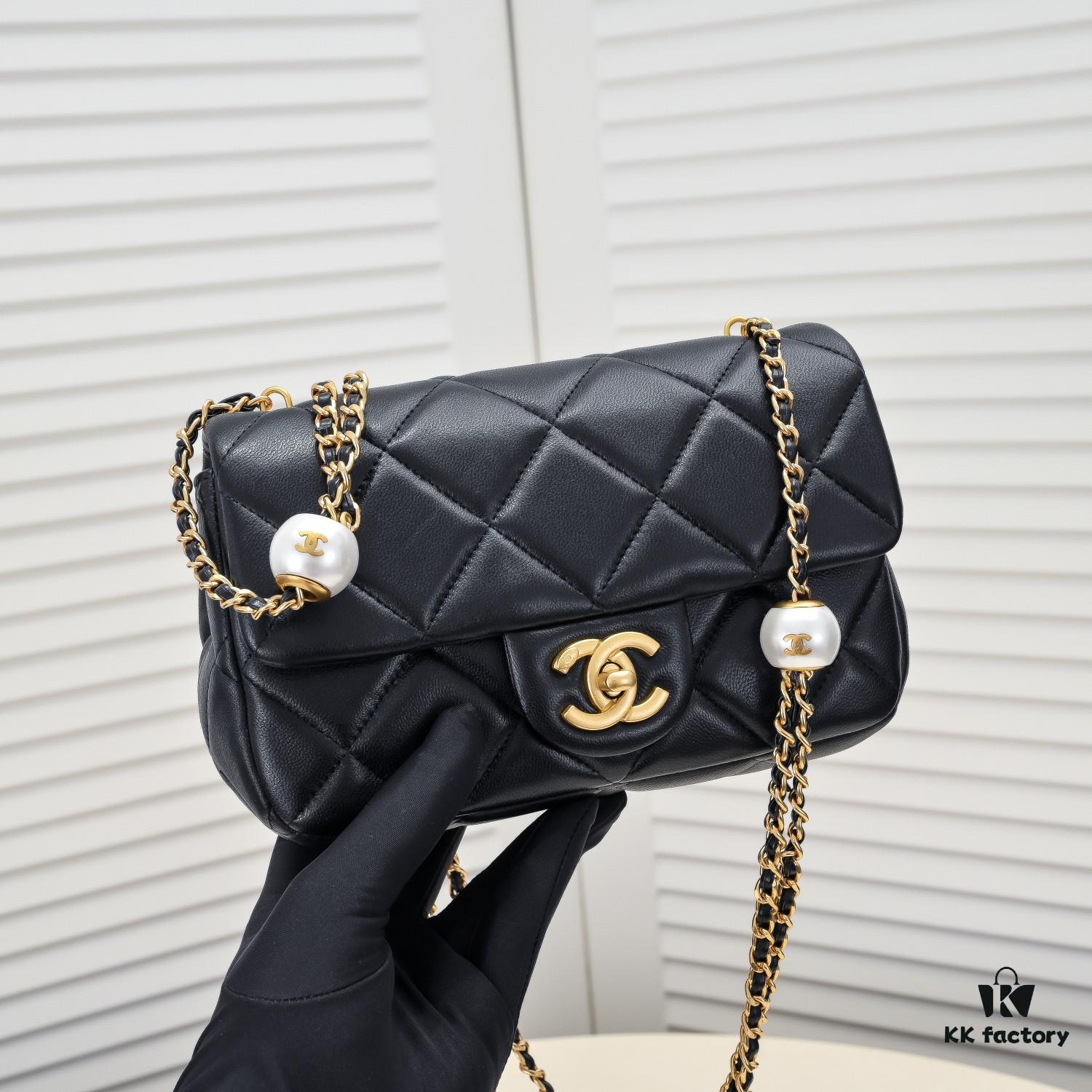 69305352f09edb6de4c4ef76 Chanel Genuine Lamb Leather Handbag - Original Quality, Classic Design