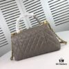 69305364f09edb6de4c4ef99 Large Gray Chanel Bag 💥 Unique Design Flap Tote with Detachable Strap, Dual Carry Options