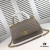 6930536af09edb6de4c4efa1 Large Gray Chanel Bag 💥 Unique Design Flap Tote with Detachable Strap, Dual Carry Options