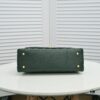 Emerald Green and Red Handcrafted Chanel-Style Shoulder & Handheld Flap Bag