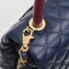 69305380f09edb6de4c4efbb Deep Blue with Red Accents Chanel-Style Flap Bag, Unique Design, Dual Shoulder and Handheld Wear, Imported Top Layer Cowhide, Lychee Texture, Upgraded Full Imported Gold-Tone Hardware, Master Craftsmanship