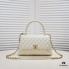 69305387f09edb6de4c4efc6 Large White Chanel Bag 💥 Unique Design Flap Tote with Detachable Strap, Dual Carry Options