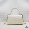 69305389f09edb6de4c4efc8 Large White Chanel Bag 💥 Unique Design Flap Tote with Detachable Strap, Dual Carry Options