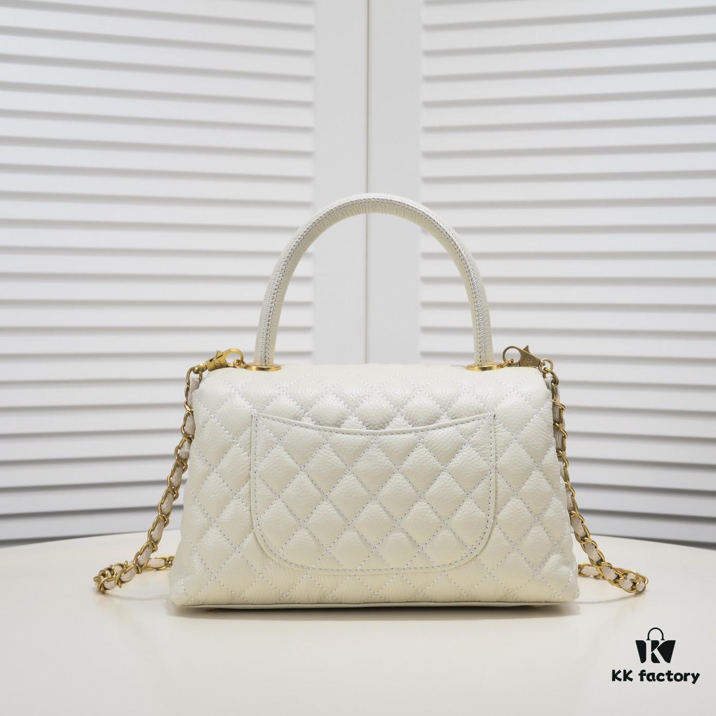 69305389f09edb6de4c4efc8 Large White Chanel Bag 💥 Unique Design Flap Tote with Detachable Strap, Dual Carry Options