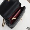 69305389f09edb6de4c4efc9 Black and Red Hand-Exchanged Chanel - Unique Design Flap Bag for Shoulder or Handheld Use