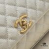 6930538bf09edb6de4c4efca Large White Chanel Bag 💥 Unique Design Flap Tote with Detachable Strap, Dual Carry Options