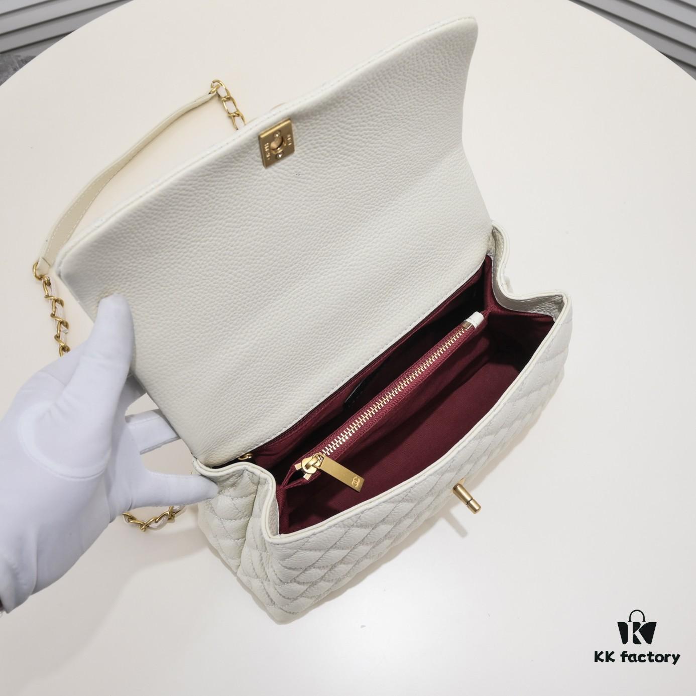 6930538df09edb6de4c4efcd Large White Chanel Bag 💥 Unique Design Flap Tote with Detachable Strap, Dual Carry Options