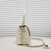 69305390f09edb6de4c4efd2 Medium White Chanel Flap Bag with Unique Design, Dual Carry Tote or Shoulder Style, Exquisite Craftsmanship