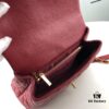 6930539cf09edb6de4c4efe2 Medium Burgundy Chanel-Style Flap Bag with Unique Design, Dual Carry Tote or Shoulder, Imported Full-Grain Calfskin, Lychee Texture, Upgraded Gold-Tone Hardware, Handcrafted by Master Artisans