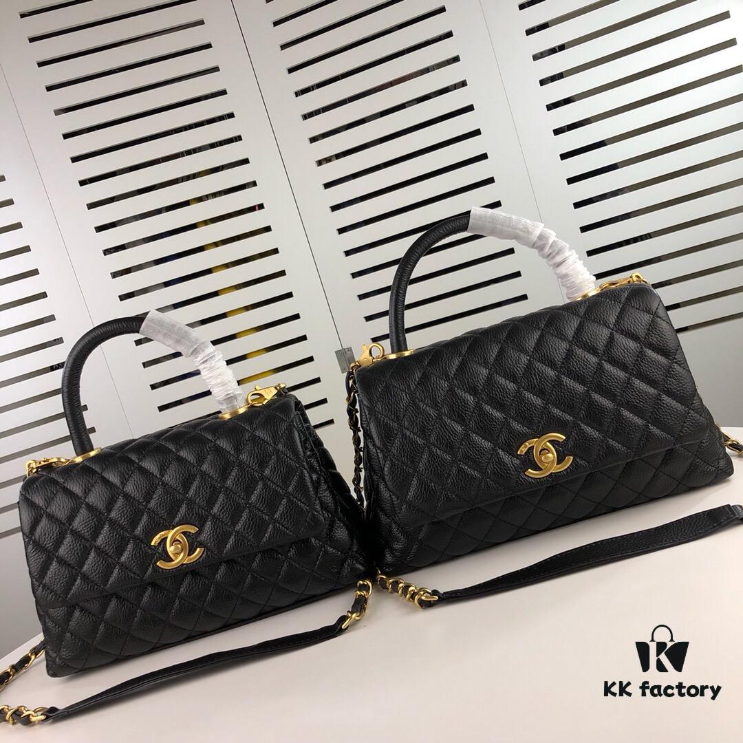 6930539cf09edb6de4c4efe3 Medium Black Chanel Flap Bag with Unique Design, Dual Carry Tote and Shoulder Style