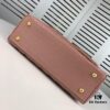 Medium Pink Chanel Flap Bag with Unique Design, Dual Carry Style (Shoulder & Top Handle)