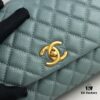 693053acf09edb6de4c4eff7 Medium Haze Blue Chanel Bag 💥 Unique Design Flap Shoulder & Top Handle Handbag, Premium Imported Full-Grain Calfskin, Lychee Texture, Upgraded Gold-Tone Hardware, Handcrafted by Master Artisans