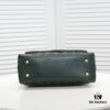 693053b7f09edb6de4c4f008 Emerald Green and Red Chanel-Style Shoulder Bag with Unique Clasp Design – Dual Carry Tote & Crossbody, Exotic Texture with Luxe Gold Hardware