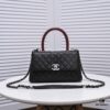 693053c3f09edb6de4c4f016 Chanel Unique Design Flap Bag with Shoulder and Top Handle - Dual Carry Style