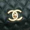 693053ccf09edb6de4c4f021 Emerald Green and Red Chanel-Style Shoulder Bag with Unique Clasp Design – Dual Carry Tote & Crossbody, Exotic Texture with Luxe Gold Hardware