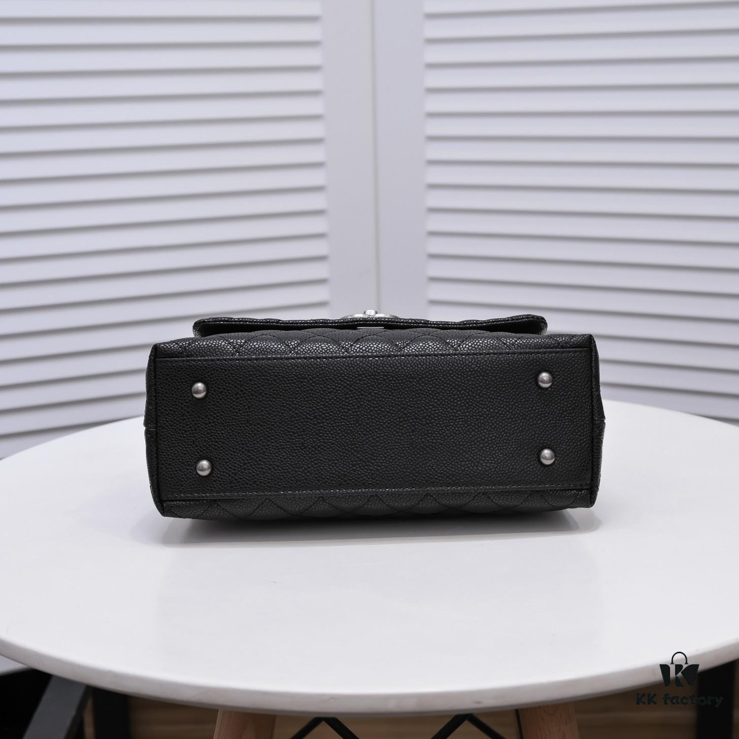 693053cef09edb6de4c4f026 Chanel Unique Design Flap Bag, Shoulder and Handheld Dual-Purpose, Made from Imported Full-Grain Calfskin with Quilted Texture, Upgraded Gold-Tone Hardware, Handcrafted by Master Artisans
