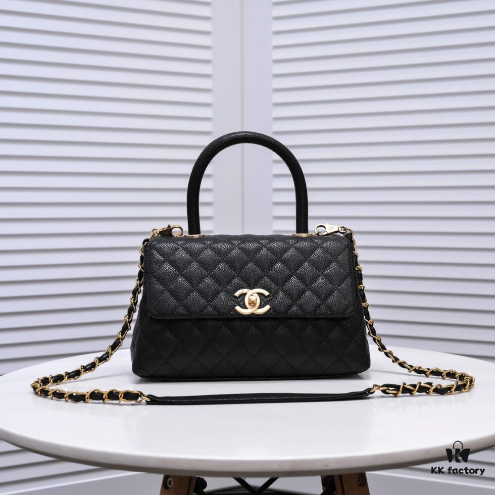 693053d2f09edb6de4c4f02a Chanel Unique Design Flap Bag with Shoulder and Top Handle – Dual Carry Style