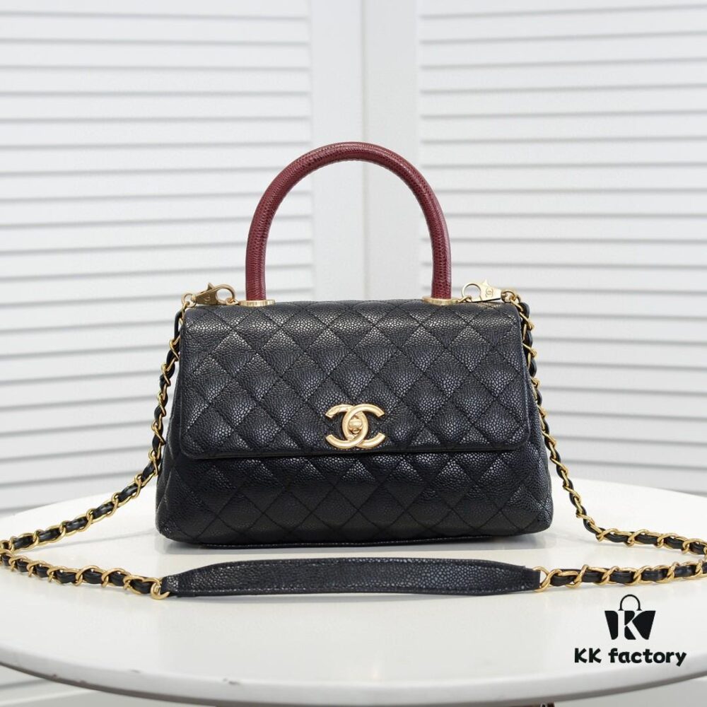 693053d6f09edb6de4c4f031 Chanel Unique Design Flap Bag with Shoulder and Top Handle, Dual Carry Style, Premium Imported Full-Grain Calfskin, Quilted Texture, Upgraded Luxury Gold-Tone Hardware, Handcrafted by Master Artisans