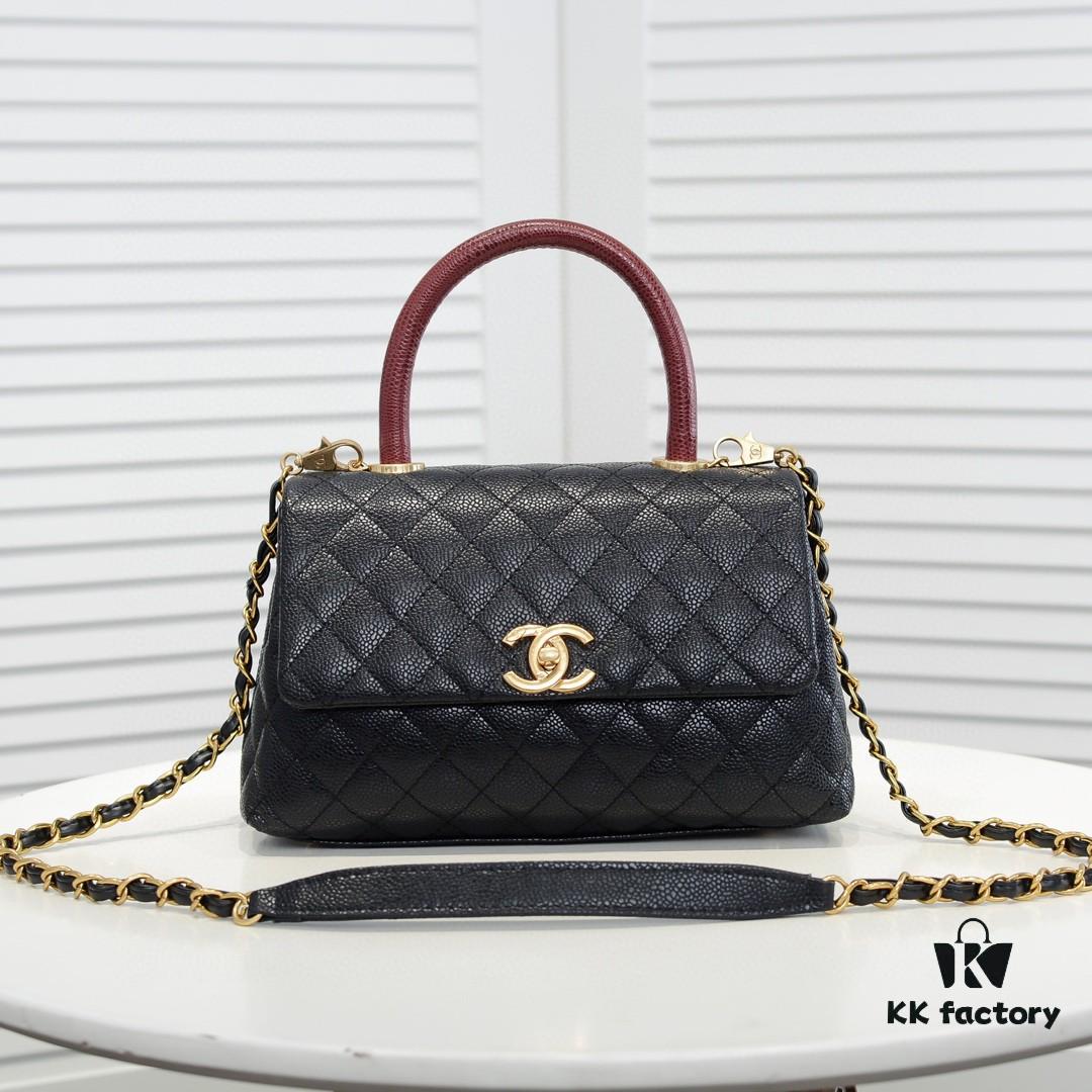693053d6f09edb6de4c4f031 Chanel Unique Design Flap Bag with Shoulder and Top Handle, Dual Carry Style, Premium Imported Full-Grain Calfskin, Quilted Texture, Upgraded Luxury Gold-Tone Hardware, Handcrafted by Master Artisans