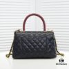 693053d7f09edb6de4c4f033 Chanel Unique Design Flap Bag with Shoulder and Top Handle, Dual Carry Style, Premium Imported Full-Grain Calfskin, Quilted Texture, Upgraded Luxury Gold-Tone Hardware, Handcrafted by Master Artisans