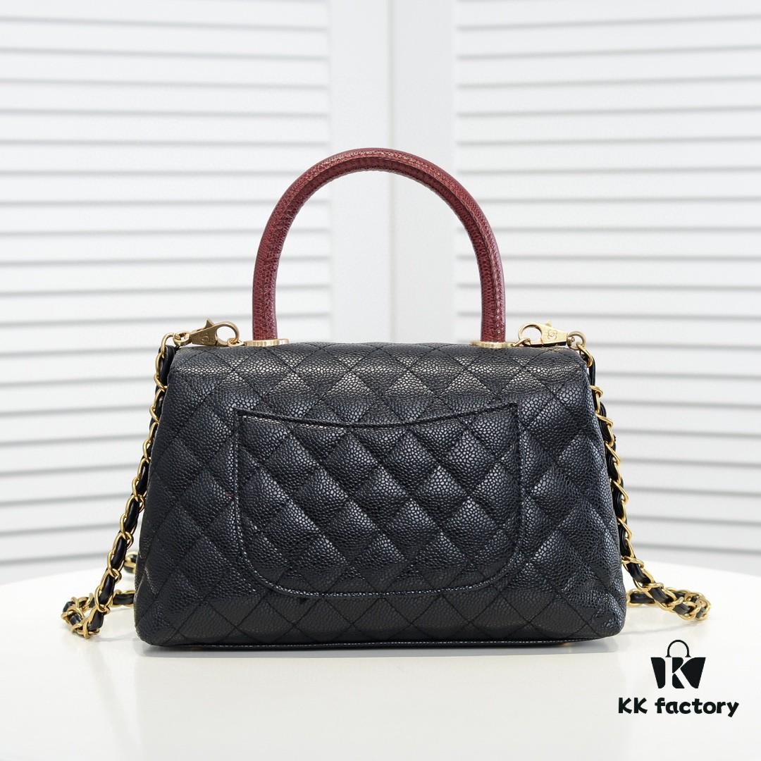 693053d7f09edb6de4c4f033 Chanel Unique Design Flap Bag with Shoulder and Top Handle, Dual Carry Style, Premium Imported Full-Grain Calfskin, Quilted Texture, Upgraded Luxury Gold-Tone Hardware, Handcrafted by Master Artisans