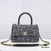 693053dcf09edb6de4c4f037 Chanel 20 Early Autumn New Arrival π₯ Unique Design Flap Bag with Shoulder and Top Handle Dual Carry Options π Premium Imported Sequined Tweed! β One-of-a-Kind Material Paired with Upgraded Full Imported Gold-Tone Hardware πππ Crafted by Master Artisans π Pure Handmade Excellence π An Elegant You Deserves a High-End Chanel Bag That Radiates Grace and Brilliance π Timeless Fashion Model No.: 92991 Size: 26*16*9cm