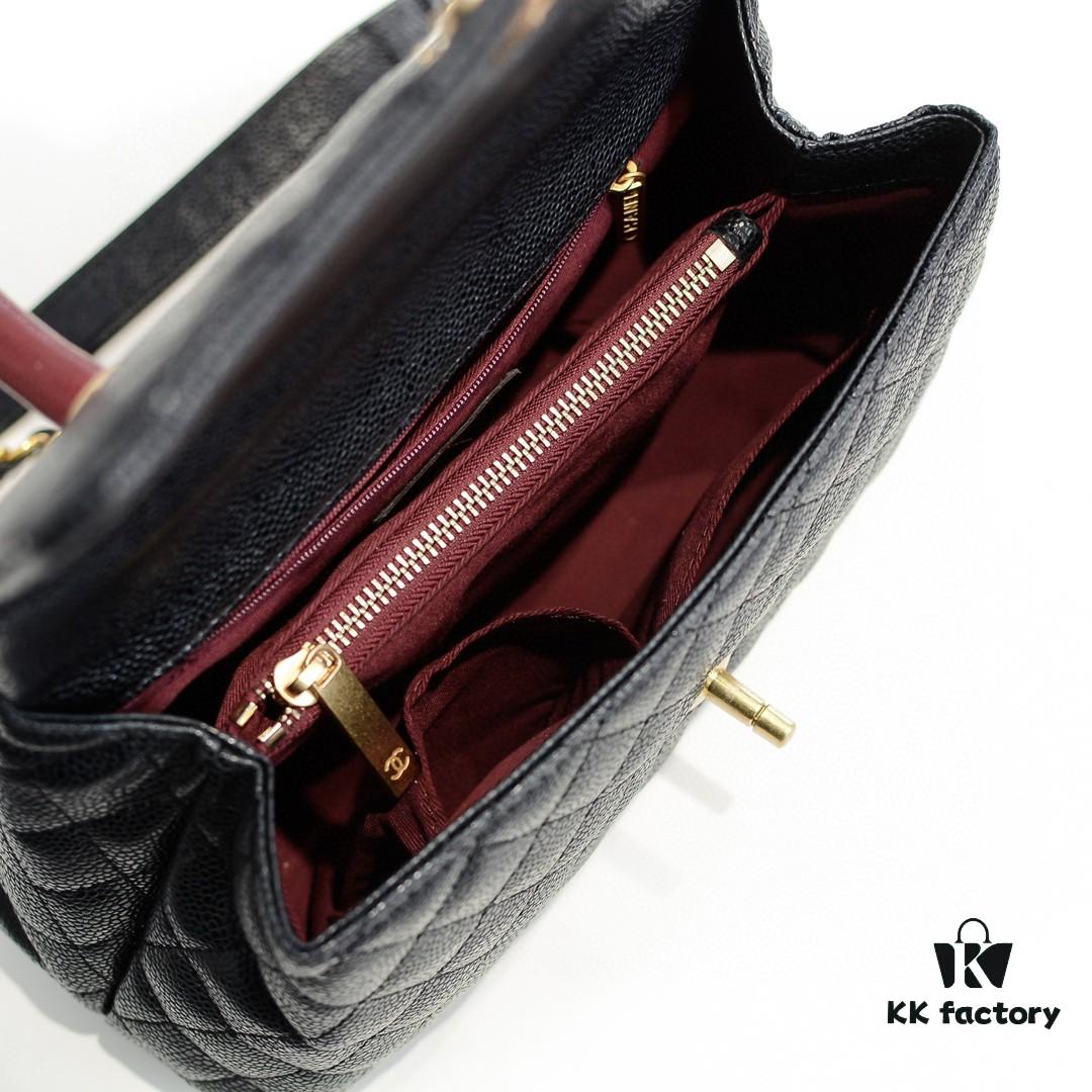 693053f2f09edb6de4c4f04d Chanel Unique Design Flap Bag with Shoulder and Top Handle, Dual Carry Style, Premium Imported Full-Grain Calfskin, Quilted Texture, Upgraded Luxury Gold-Tone Hardware, Handcrafted by Master Artisans