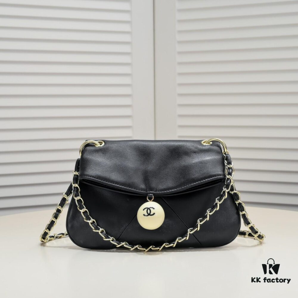 693053f6f09edb6de4c4f054 Chanel 24P Hobo Vintage Ping Pong Handbag, Dual-Use Practical Bag with Crossbody Leather-Threaded Chain