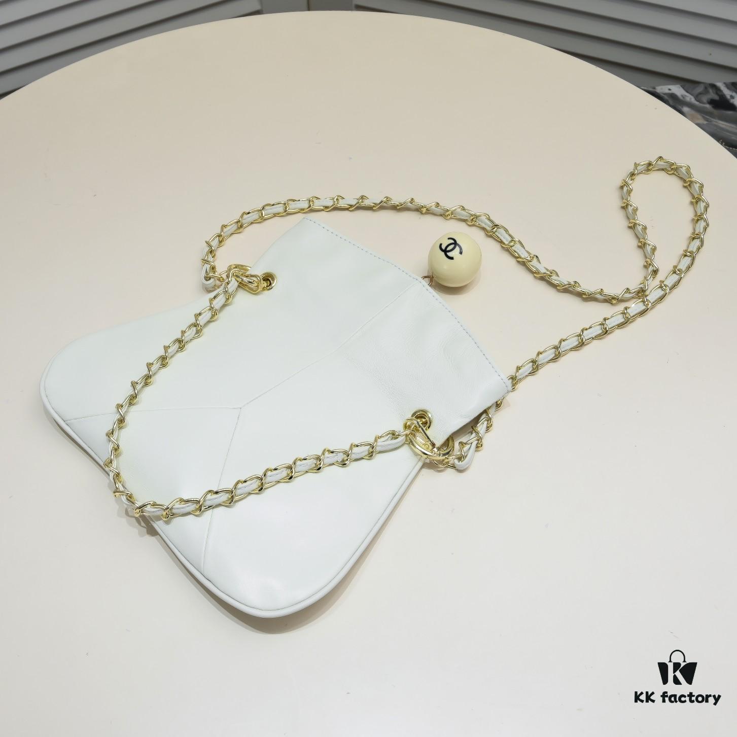 693053f8f09edb6de4c4f057 Chanel 24P Hobo Vintage Ping Pong Handbag, Dual-Use Practical Bag with Crossbody Leather-Chain Strap