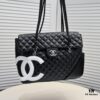 693053fff09edb6de4c4f060 CHANEL 24A Vintage Spring Collection Caviar Quilted Tote Bag (Airport Bag) - Rare Pre-owned Exclusive Version from 2004