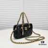6930540cf09edb6de4c4f06e Chanel 23K Gold Coin Chain Bag Vintage Style Fashionable and Versatile Handbag