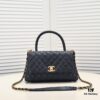6930541cf09edb6de4c4f081 Large Black Chanel Unique Design Flap Bag – Dual Carry Shoulder and Handheld, Premium Top-Layer Imported Calfskin with Quilted Texture, Luxurious Gold-Tone Hardware