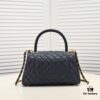 6930541cf09edb6de4c4f082 Large Black Chanel Unique Design Flap Bag – Dual Carry Shoulder and Handheld, Premium Top-Layer Imported Calfskin with Quilted Texture, Luxurious Gold-Tone Hardware