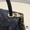 6930541ff09edb6de4c4f085 Large Black Chanel Unique Design Flap Bag – Dual Carry Shoulder and Handheld, Premium Top-Layer Imported Calfskin with Quilted Texture, Luxurious Gold-Tone Hardware