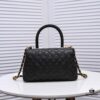 Chanel Unique Design Flap Bag with Shoulder and Top Handle – Dual Carry Style
