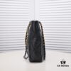 6930543df09edb6de4c4f0b8 CHANEL 22B 19BAG Tote Black Gold Small Size