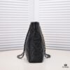 69305444f09edb6de4c4f0c9 Large CHANEL 22B 19BAG Tote Black and Gold Italian GR Grade Lambskin