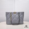 69305449f09edb6de4c4f0cf Large CHANEL 22B 19BAG Tote Black and Gold Italian First-Class GR Lamb Leather