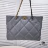 6930544bf09edb6de4c4f0d5 Large CHANEL 22B 19BAG Tote Black and Gold Italian First-Class GR Lamb Leather