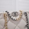 6930545bf09edb6de4c4f0ee Large CHANEL 22B 19BAG Tote Black and Gold Italian GR Grade Lambskin