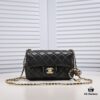 693054a0f09edb6de4c4f13e Chanel Hot-Selling Metal CF Mini Flap Bag with Hollow Woven Rope and Gold Ball Detail