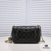 693054a2f09edb6de4c4f140 Chanel Hot-Selling Metal CF Mini Flap Bag with Hollow Woven Rope and Gold Ball Detail