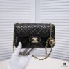 693054a5f09edb6de4c4f143 Chanel Hot-Selling Metal CF Mini Flap Bag with Hollow Woven Rope and Gold Ball Detail