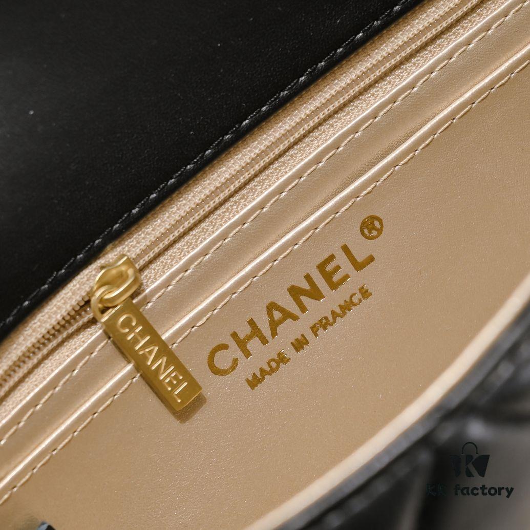 693054adf09edb6de4c4f14b Chanel Hot-Selling Metal CF Mini Flap Bag with Hollow Woven Rope and Gold Ball Detail