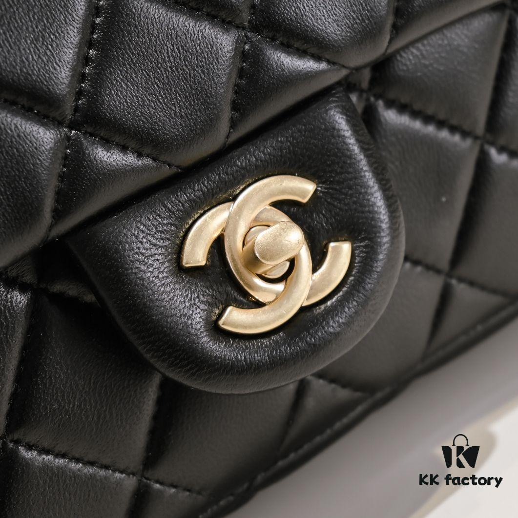 693054b3f09edb6de4c4f152 Chanel Hot-Selling Metal CF Mini Flap Bag with Hollow Woven Rope and Gold Ball Detail