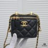 693054cef09edb6de4c4f171 Chanel 2021 Fall/Winter New Arrival Mini Cosmetic Handheld Box, Compact Storage Pouch, Authentic Hardware, Adjustable Strap, Imported Lambskin, Perfect for On-the-Go Touch-Ups and Stylish Daily Accessory