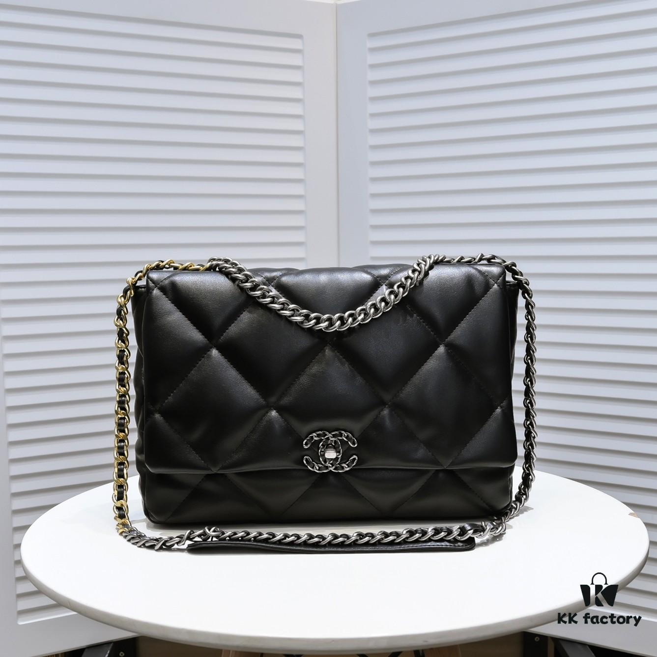 693054f7f09edb6de4c4f19b Black Large Size Chanel Latest Bestseller Release 📣📣 Same as Counter, Imported Cowhide Leather, Extremely Soft Texture