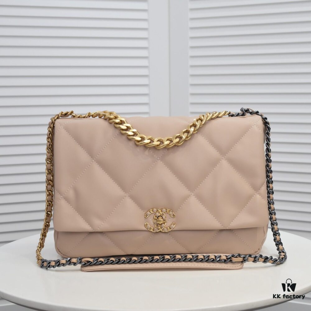 69305508f09edb6de4c4f1b4 Beige Large Chanel Latest Bestseller Release 📣📣 Cabinet Synchronized, Imported Calfskin Leather with Super Soft Touch