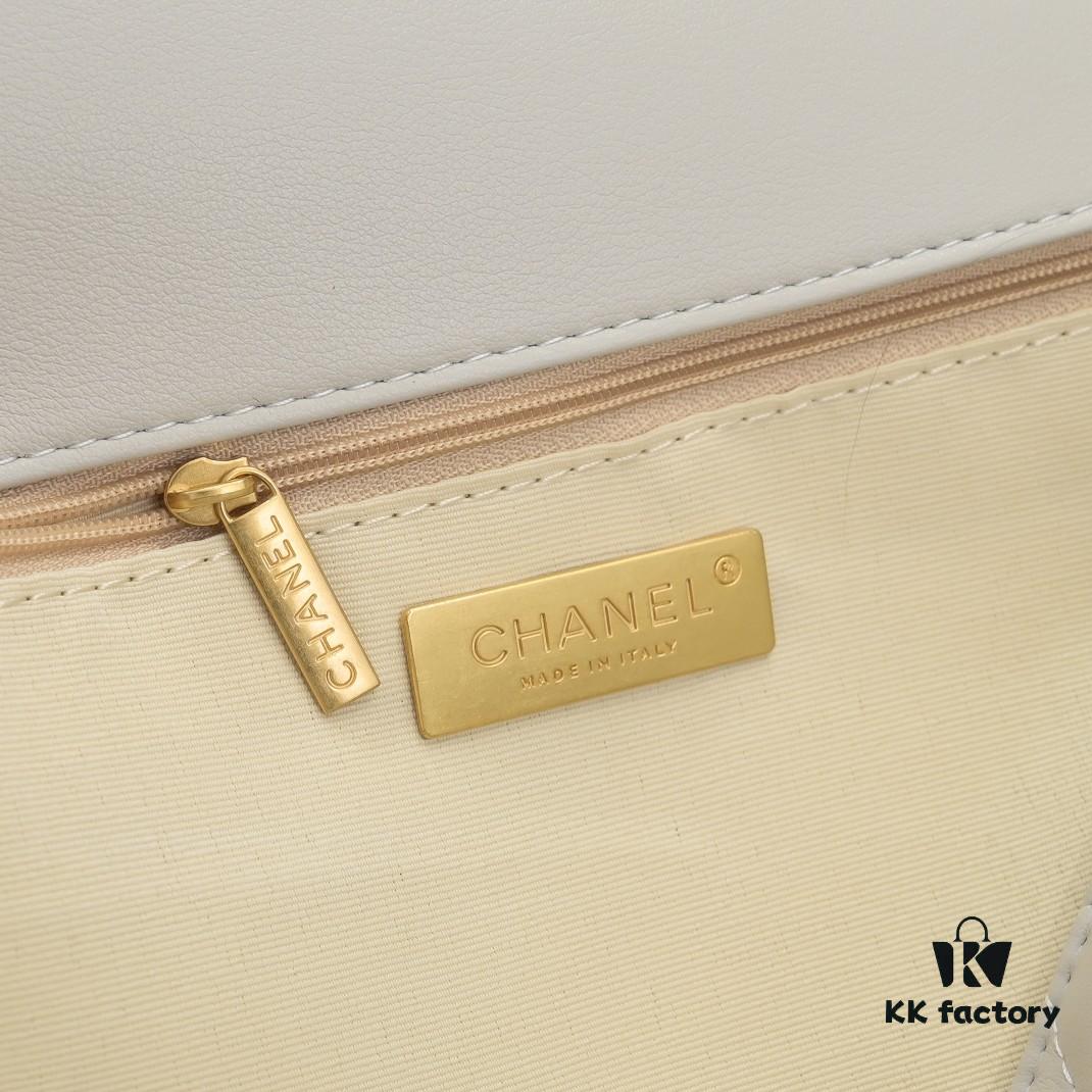 6930551df09edb6de4c4f1ce Off-white Large Chanel Latest Bestseller Release 📣📣 Same as Boutique, Imported Cowhide Leather with Super Soft Touch