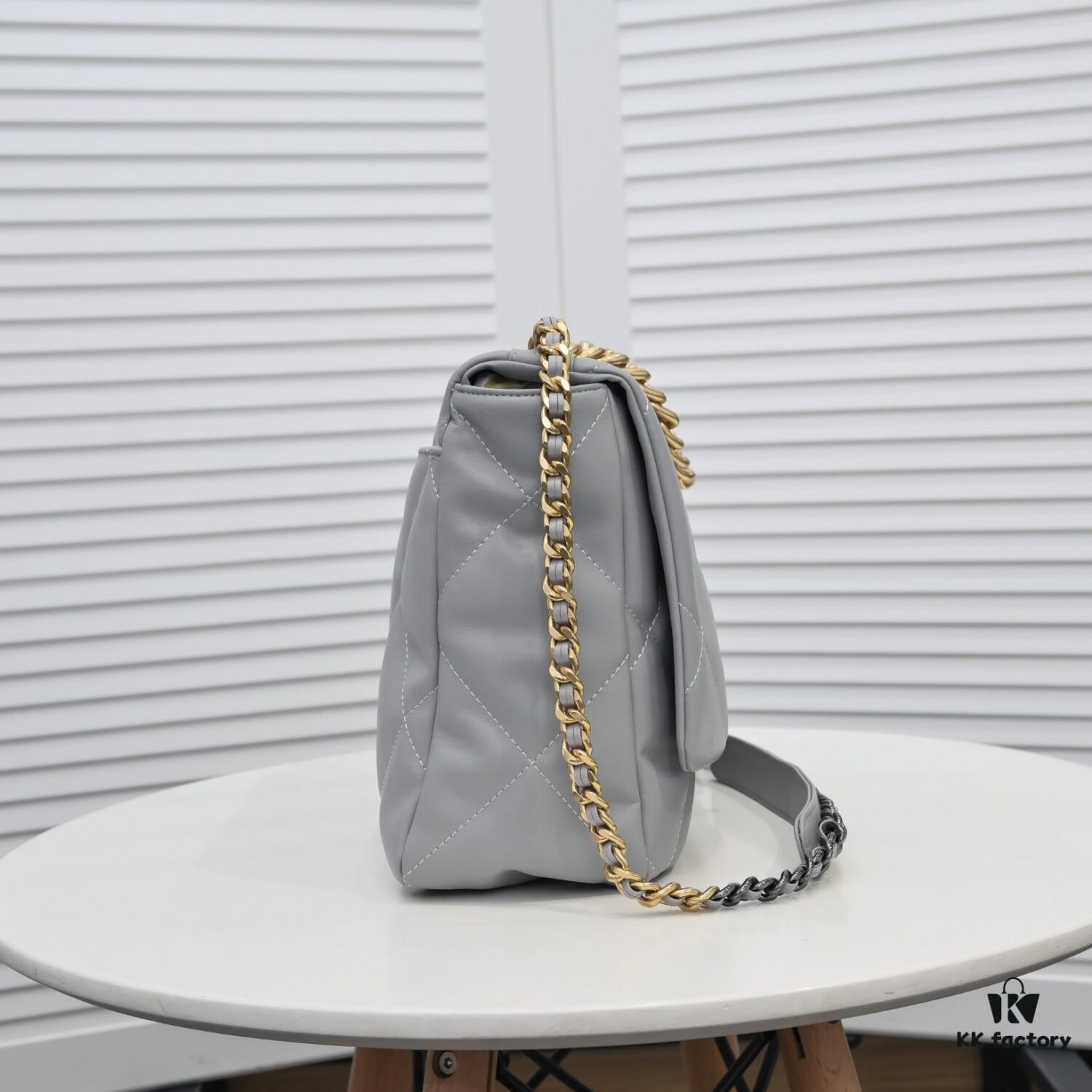 69305520f09edb6de4c4f1cf Large Gray Chanel Latest Bestseller in Stock 📣📣 Synchronized with Boutique, Imported Calfskin Leather 🐂, Extremely Soft Touch